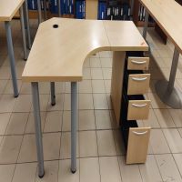 D20 - L-shape desk + pedestal size 1.7 x 1.1 @ R1450.00